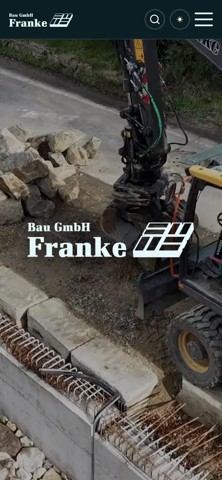 Bau GmbH Franke Homepage